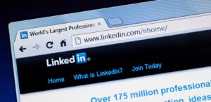 acessando no browser rede linkedin