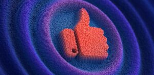 Ilustração de like demonstrando a satisfação de usuários