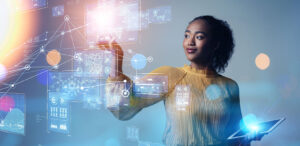 Ilustração demonstrando uma comunicação moderna e digital