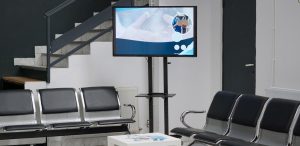Sala de espera do hospital com Digital Signage