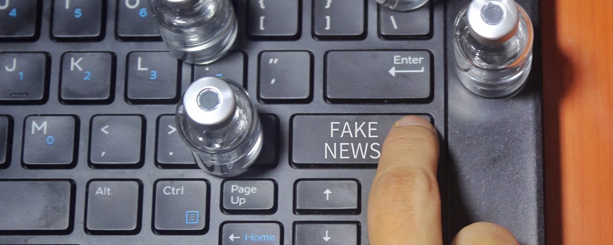 Montagem demonstrando fake news